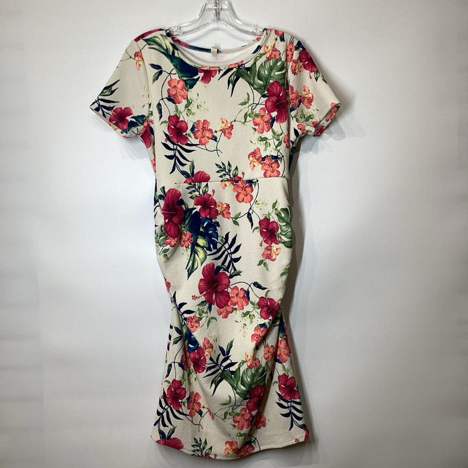 Pink Blush Maternity Dress Casual L Multi Pink Blush Maternity Dress Casual L Multi