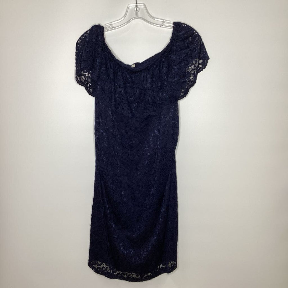 pinkblush blue lace maternity dress Pinkblush Navy Lace Overlay Maternity Maxi Dress