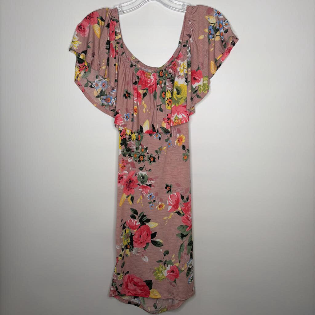Maternity Dress Casual S Pink