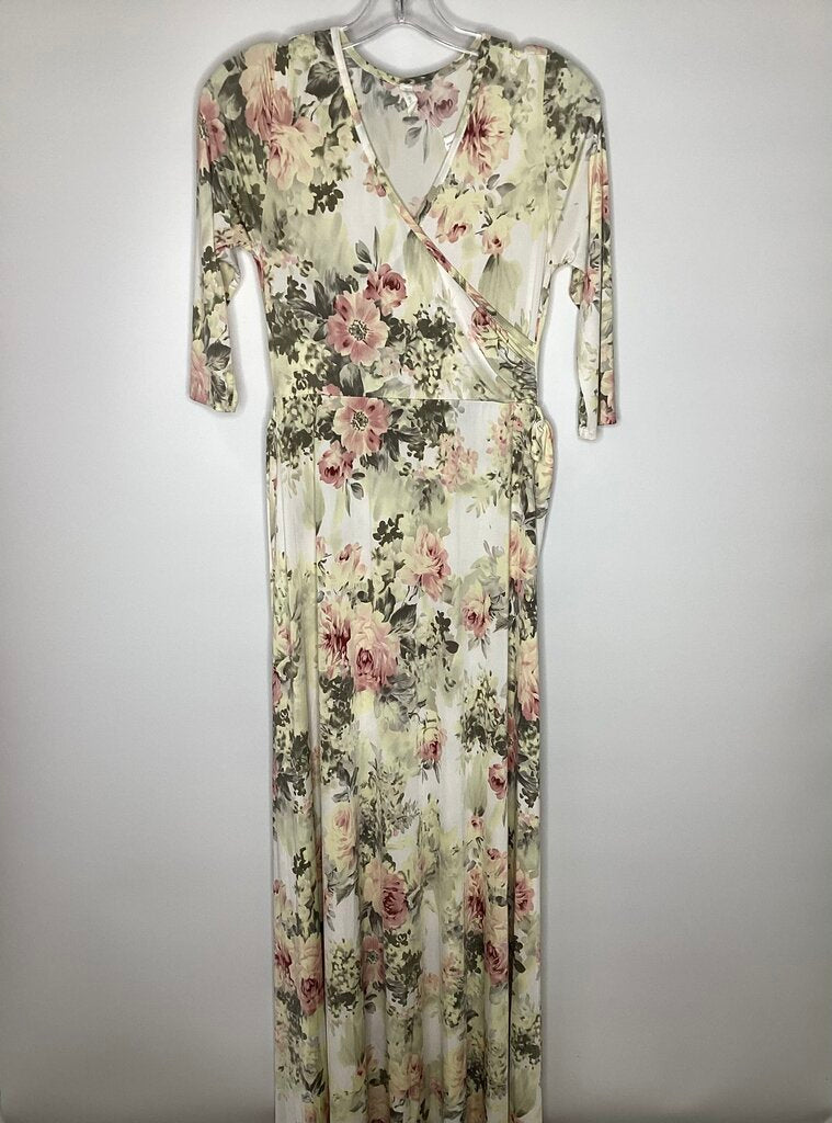 pink blush maternity wrap dress PinkBlush Mocha Draped Maternity/Nursing Maxi Dress