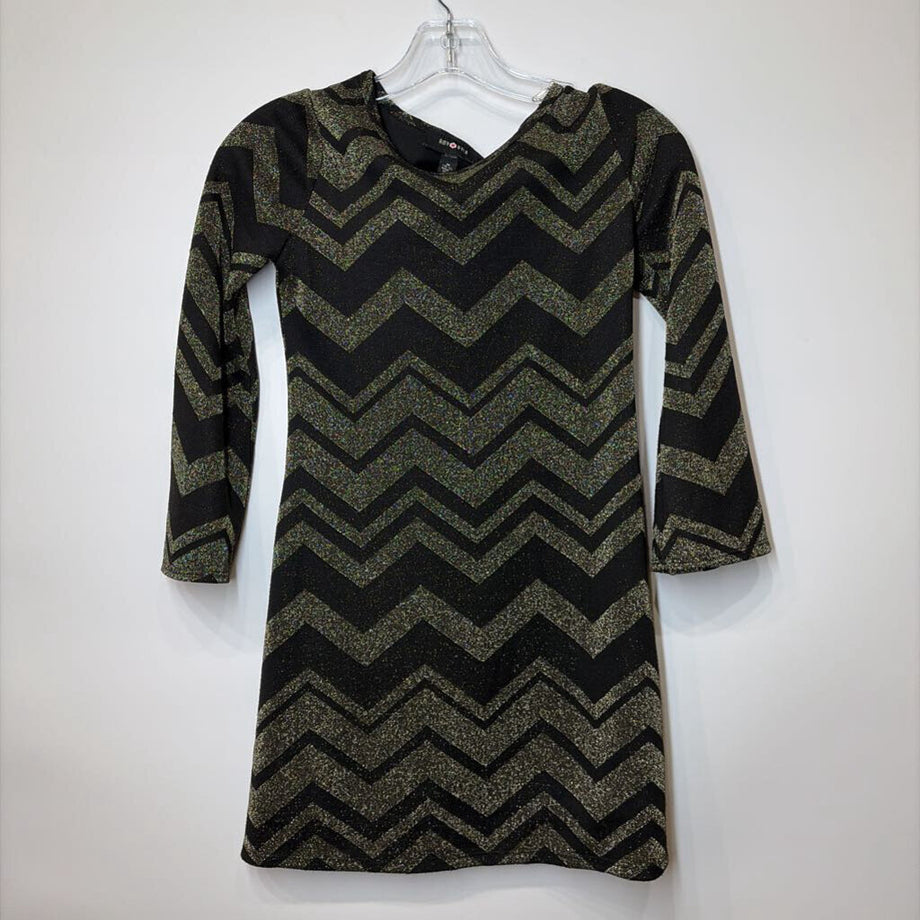 a byer black dress Amy Casual Youth 10 Black/Gold Bella Swan's Birthday Dress Mermaid Wedding Dress With Glamorous Sheer Back 6689 Brand Size:7/8