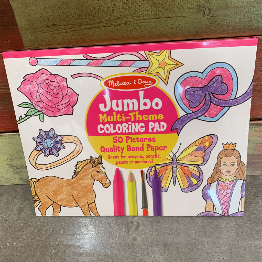 Melissa & Doug Jumbo Colouring Pad - Pink