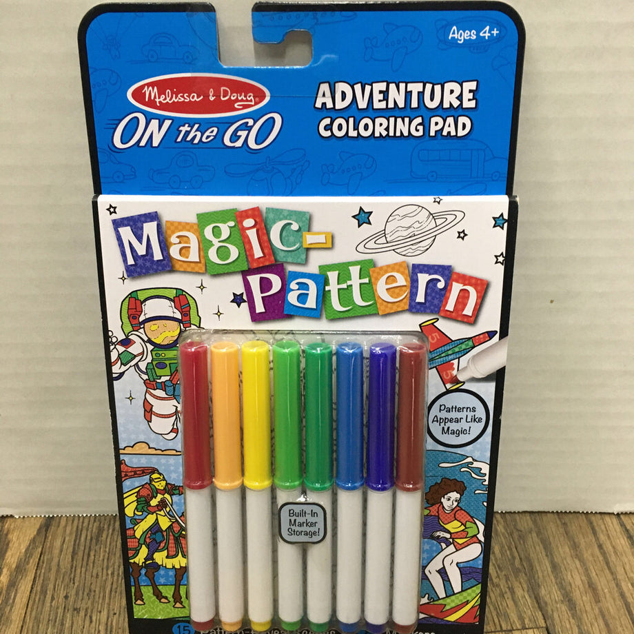 Melissa & Doug On-The-Go Magic-Pattern Adventure Coloring Pad